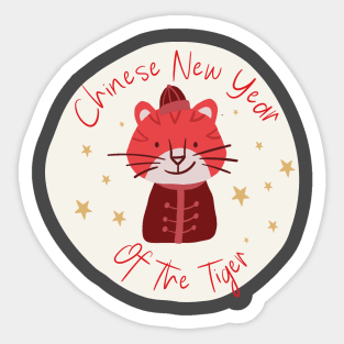 Chinese Year Of The Tiger Sticker